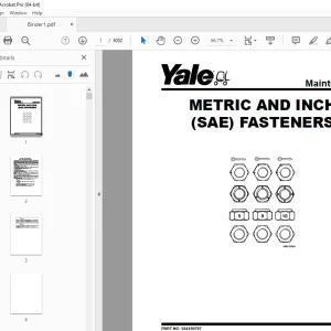 Yale A985 (ERP080VM, ERP090VM, ERP100VM, ERP100VML, ERP110VM, ERP120VM) Service Manual PDF