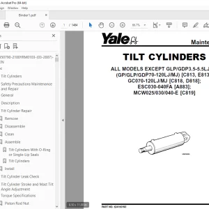 Yale Forklift B216 (ERP20-30ALF) Service Manual - PDF DOWNLOAD