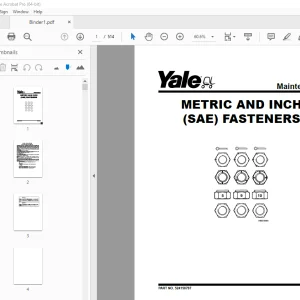 Yale Forklift B2D2 (N1800V36, N1821V36, N1800V48, N1824V48) Service Manual PDF
