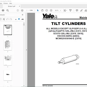 Yale Forklift B814 (ERC16-20AAF, ERP16-20AAF) Service Manual PDF