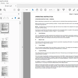 Yale Forklift B815 (NDR AD) Operating Manual - PDF DOWNLOAD