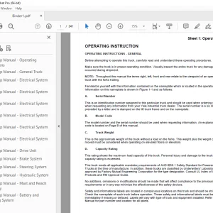 Yale Forklift B815 (NR AD) Operating Manual - PDF DOWNLOAD