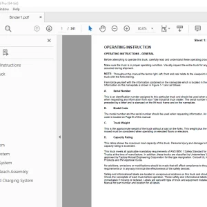 Yale Forklift B816 (NS AE) Operating Manual - PDF DOWNLOAD