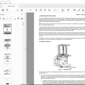 Yale Forklift B826 (OS BC) Operating Manual - PDF DOWNLOAD