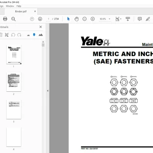Yale Forklift B888 (ERP025VC, ERP030VC) Service Manual - PDF DOWNLOAD