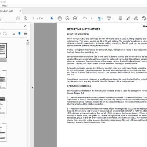 Yale Forklift C826 (OSSS030BD) Service Manual - PDF DOWNLOAD