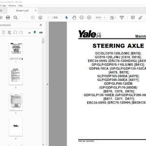 Yale Forklift C839 (ERC35HG, ERC40HG, ERC45HG, ERC55HG) Service Manual PDF