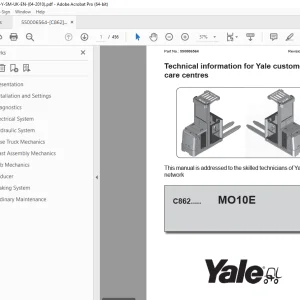 Yale Forklift C862 (MO10E AC) Service Manual - PDF DOWNLOAD