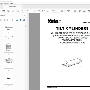 Yale Forklift D216 (ERP20-30ALF) Service Manual - PDF DOWNLOAD