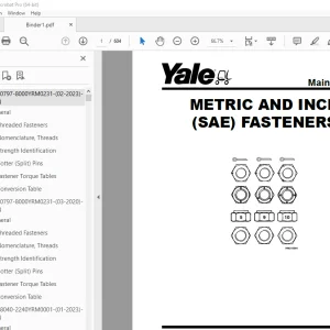 Yale Forklift D829 (NDR030CB, NR045CB) Service Manual - PDF DOWNLOAD