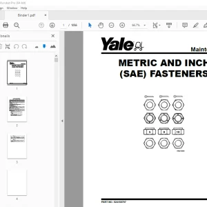 Yale Forklift E216 (ERP040, 050, 060, 065DH) Service Manual PDF