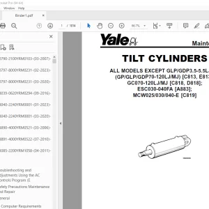 Yale Forklift F807 (ERP030_035_040TH) Service Manual - PDF DOWNLOAD