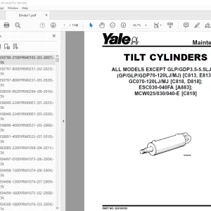 Yale Forklift F807 (ERP1.6-1.8-2.0ATF) Service Manual - PDF DOWNLOAD