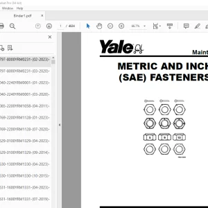Yale Forklift G807 (ERP030VT, ERP035VT, ERP040VT) Service Manual - PDF DOWNLOAD