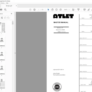 Atlet Forklift OP Master Parts Manual - PDF DOWNLOAD