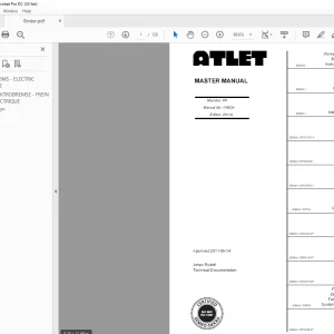 Atlet Forklift PP Master Parts Manual (119034) - PDF DOWNLOAD