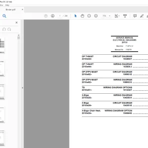 Atlet Forklift T OP A X ELECTRICAL DIAGRAM MANUAL 2011A PDF