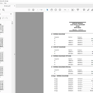 Atlet Forklift T OP A X ELECTRICAL DIAGRAMS Manual 2010B - PDF DOWNLOAD