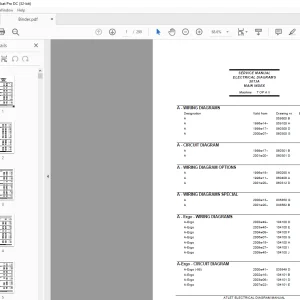 Atlet Forklift T OP A X ELECTRICAL DIAGRAMS Manual 2013A