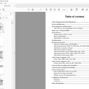 Atlet Forklift TS Instruction Manual - PDF DOWNLOAD