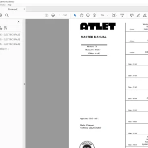 Atlet Forklift TS Master Parts Manual 005937 - PDF DOWNLOAD