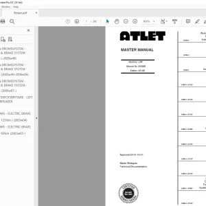Atlet Forklift URF Master Parts Manual - PDF DOWNLOAD