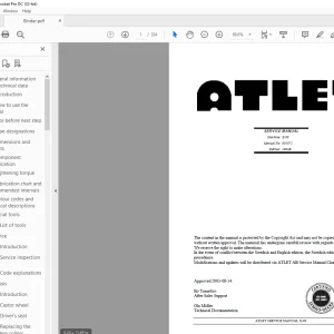 Atlet Forklift X-90 SERVICE MANUAL 005872 - PDF DOWNLOAD