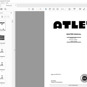 Atlet Forklift X90 Master Parts Manual 005806 - PDF DOWNLOAD
