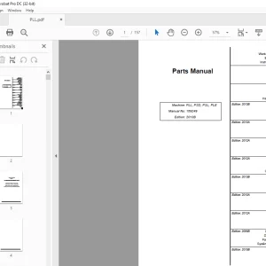 Atlet PLL, PSD, PSL, PLE Parts Manual 159249 PDF