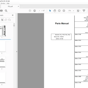 Atlet PLL, PSD, PSL, PLE Parts Manual 159249 - PDF DOWNLOAD