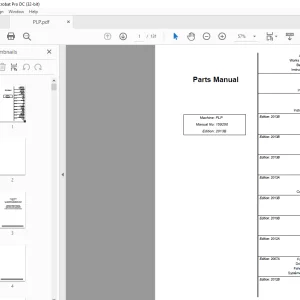 Atlet PLP Parts Manual 159250 - PDF DOWNLOAD