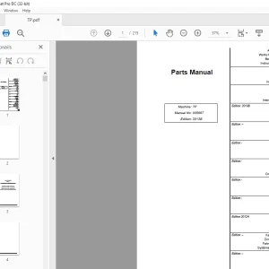 Atlet TP Spare Parts Manual 005867 - PDF DOWNLOAD
