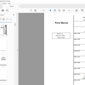 Atlet TS Spare Parts Manual 005937 - PDF DOWNLOAD