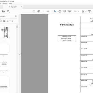 Atlet X-Ergo Parts Manual 159254 - PDF DOWNLOAD