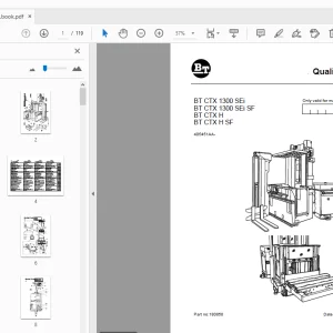 BT BT CTX 1300 SEi BT CTX 1300 SEi SF BT CTX H Quality Parts Manual - PDF