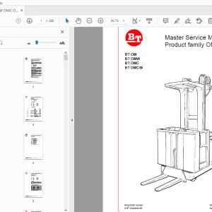BT BT OM BT OMW BT OMC BT OMCW Master Service Manual - PDF