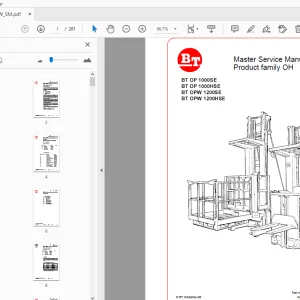 BT BT OP 1000SE BT OP 1000HSE BT OPW 1200SE Service Manual - PDF