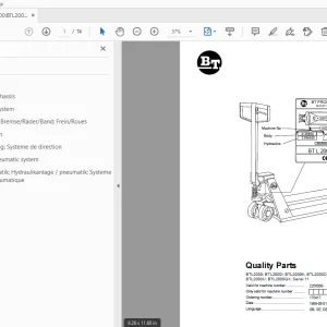 BT BTL2000;BTL2000I;BTL2000K;BTL2000O;BTL2000Q Parts Manual - PDF