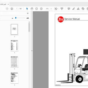 BT CBE 25 30 30L 35 E Range Service Manual 036-0402-02 - PDF