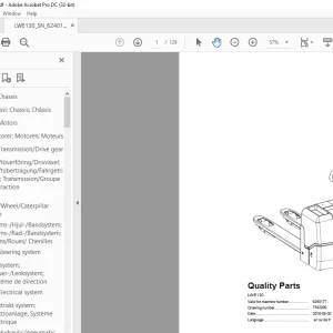 BT LWE130 Electric Forklift Quality Parts Manual - PDF DOWNLOAD