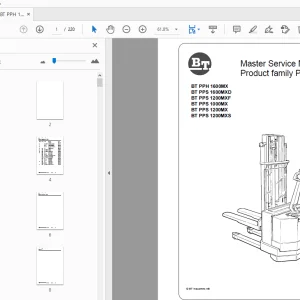BT Forklift BT PPH 1600MX BT PPS 1600MXD BT PPS 1200MXF Service Manual - PDF