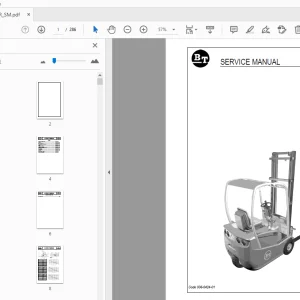BT Forklift C3E100R C3E130R C3E150R Service Manual - PDF