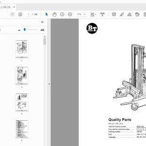 BT Forklift FR 2.0  FR 2.0 N Quality Parts Manual 399211AA - PDF DOWNLOAD