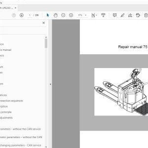 BT Forklift LPE200 Repair Manual - PDF DOWNLOAD