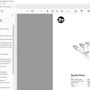 BT Forklift LW 13 Quality Parts Manual - PDF DOWNLOAD
