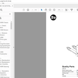 BT Forklift LWE130 Quality Parts Manual 6070759 - PDF DOWNLOAD