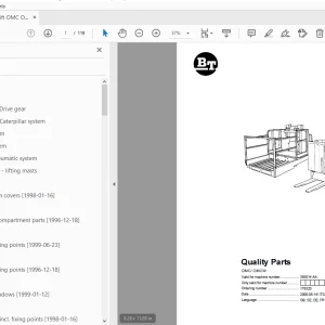 BT Forklift OMC/OMCW Quality Parts Manual - PDF