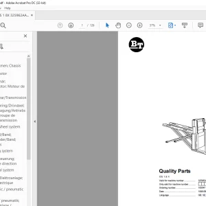 BT Forklift OS 1.8 X Quality Parts Manual (325962AA) - PDF DOWNLOAD