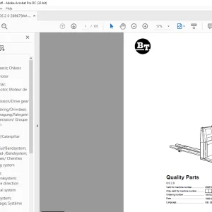 BT Forklift OS 2.0 Quality Parts Manual - PDF DOWNLOAD