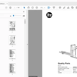BT Forklift OS 2.0 Quality Parts Manual 336996AA - 346577AA - PDF